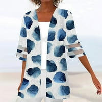 Ženska majica bluza Outerwear Ispis pola duljine rukav ležerni odmor Basic čipke vrhove