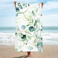 Postrojenje lišće cvijeće ručnik za plažu Brzi suha kupatila ručnik sa pijeskom besplatno upijajuća