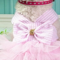 Slatka haljina za kućne ljubimce Party Party haljine štene princeza haljina jedna bowknot haljina božićna pse PET maturalna ružičasta mala