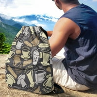 Xoenoieeeeeee tematski ruksak za kafu sa džepom sa patentnim zatvaračem, vodootporna teretana gudačka