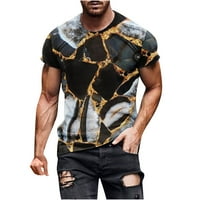 Majice za men Caveitl, nova modna povremena muška majica Print Sports Sportski majica Rukovinama okruglih