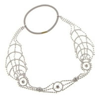 Unaprijed - GLITTER Kristalni krug elastična traka za venčana nakit mladenka