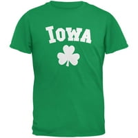 Dan svetog Patrika - Iowa Shamrock Irska zelena majica za odrasle - mala