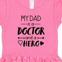 Inktasticy moj otac je liječnik i heroj poklon toddler djevojka haljina