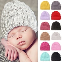 Baby hat pune boje prozračne meke udobne slatke hladne ležerne dječake djevojke jeseni toplo vanjsko pletenje kapu za fotografiranje