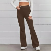 Aloohaidyvio ženske sportske hlače, ženske casual tanki visoki elastični struk solidne boje Sportski