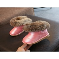 Fangasis Kids nonklicne cipele Fluffy zimske tople cipele Dress Udobna obložena borbena ružičasta 21-