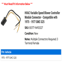Konektor modula regulator puhača varijabilnog brzine - kompatibilan sa - GMC G 1976