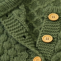 Cindysus Novorođen kabel Knit Crew Bodysuit Baby Lapšica dugih rukava Jesen Jesenski zvučni džemper