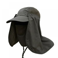 Ribolovni šešir, sunčani kaput Muškarci Žene Brzo suho na otvorenom suncobran UV zaštita Odvojivi poklopac vrata uha slpush