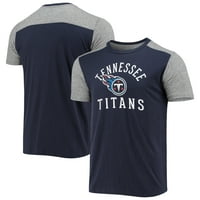 Muške veličanstvene teme mornarica siva Tennessee Titans majica gol za gol na terenu