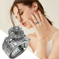Veličina prstena Ženska ruža Dijamantni prsten, Dijamantni prsten za valentinovo, ružičasti prsten,