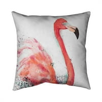 Započnite docr dekor 5543-2626-A. Prpajući flamingo-dvostrani print u zatvorenom jastuku