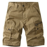 Muški planinarski teretni kratke hlače opušteno fit vanjske ljetne carevice sa džepovima patentni patentni