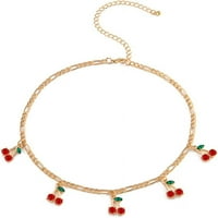 Ogrlica od zlatnog lanca zlata zlatna lanac sa viljskom privjeskom za dame teen djevojke