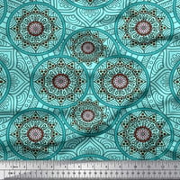 Soimoi baršun tkanina mandala kaleidoskop tiskani tkaninski dvorište širom