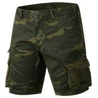 Cacomomrk PI muške kratke hlače za muškarce muške ljetne casual na otvorenom Dugme Multi-džepne sportske