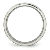 Carat u karatsu od nehrđajućeg čelika polirana ravna veza 8. - Unispor prsten