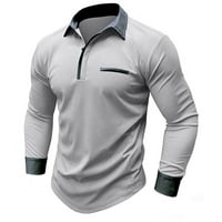 Muške atletske košulje s dugim rukavima Casual Travel Revel Majice Lagana majica Slim Fittig Sport majica
