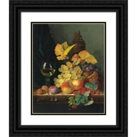 Edward Ladell Black Ornate Wood Framed Double Matted Museum Art Print pod nazivom - Roemer, grožđe,