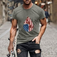Suncoda 4. srpnja Košulje za muškarce Dan neovisnosti Kratki rukav Crew Crw Mens Grafički majice Američke