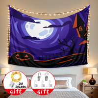 Halloween Dekorativna tapiserija, Halloween jeziva tapiserija, za spavaću sobu estetsku umjetnost tapiserija