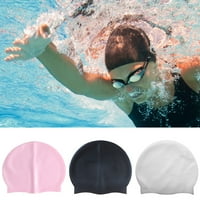 Mairbeon plivajuća kapa elastična stavljena na lako silikonsku silikonsku plivanje duga kosa za trening