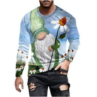 Košulje za muškarce Čišćenje Saint Patrick Top 3D tiskani majica s dugim rukavima Labavi podloge