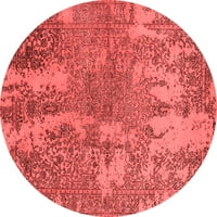 Ahgly Company u zatvorenom okruglu Orijentalni crveni industrijski prostirki, 8 'krug