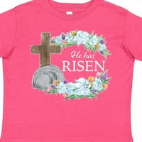 Inktastični Uskrs, porastao je sa križnim i cvijećem dar malih majica ili majica mališana