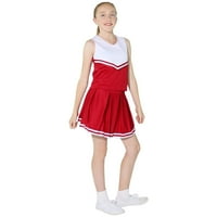 Danzcue Child Knit plete navijačice jednolike suknje, škrasko-bijelo, veliko