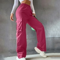 Ketyyh-CHN ženske hlače Ležerne prilike ženske teretne pantalone sa džepovima modne žene plus veličine