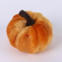 Flannel Center Pumpkin Center Venvet Bundevi ukras Velvet bundeve žetva Dekor postavljen jeseni Fall