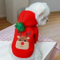 Božićna odjeća za pse, božićni kostim štenadskog psa, meka topla božićna olaba za male i srednje pse