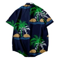 Havajske majice Ljetna modna palma na morskoj obali Havajska košulja za tiskanu majicu Top bluza