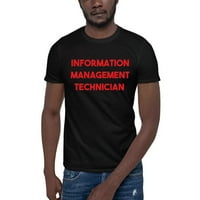 Crveni tehničar za upravljanje informacijama kratkih rukava pamučna majica s nedefiniranim poklonima