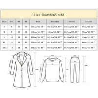 Flannel jakna Zip Up Women's Sequin tiskani kardigan Formalni odijelo LEGHLE LEGHEVE LEALEL BLUSE BLUSE