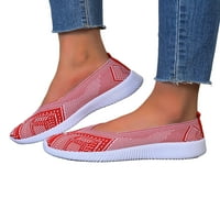 Dame Stanovi Udobne cipele za šetnju cipela na casual cipela Ženska modna natikača Žene Neklizne crvene