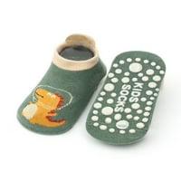 Kesitin Toddler Kids Meko non skid Sole Ankle čarapa Home Comfort Prozračne niske vrhunske čarape zeleni