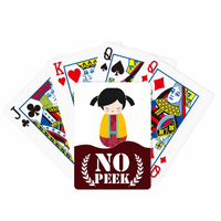 Žuta Kimono Japan Lutka Art Peek Poker igračka karta Privatna igra