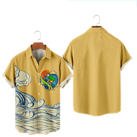 Havajske košulje Unise Ispis opuštena-montažna majica za odmor Slim-Fit Pocket majica