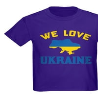 Cafepress - volimo majicu Ukrajine - Dječja tamna majica