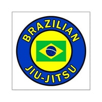 Cafepress - Brazilski Jiu Jitsu Square naljepnica - Square naljepnica 3 3