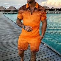Sportski kaput Muški 3D kratkih rukava kratkih rukava plaža Tropska havajska karoserija Sportski kratke