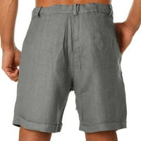 Muške kratke hlače Čvrsta dužina koljena na crteži elastične vježbe Sportske casual pantalone