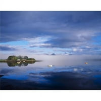 Dirinskog otoka Kenmare Bay County Kerry Irska - rijeka scena s čamcima u daljinom Priključak od strane