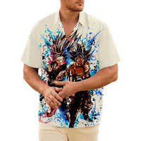 Muška havajska Vrh Dragon Ball Z Uzorak Šarmantan redovno fit havajska odjeća za djecu ljeto