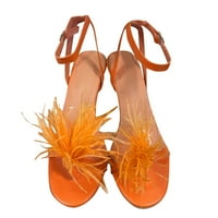 Luiyenes Heel High Dekorativne modne sandale u boji, kopče ženske plišane tange ženske sandale