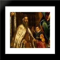 Doge alvise i mocenigo i porodica prije ugrađenog umjetničkog tinta Madonne Tintoretto