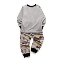 Toddler Baby Boy Casual odjeća Dječja pamučna dinosaur dugih rukava majica i hlače salon habaju odjeću